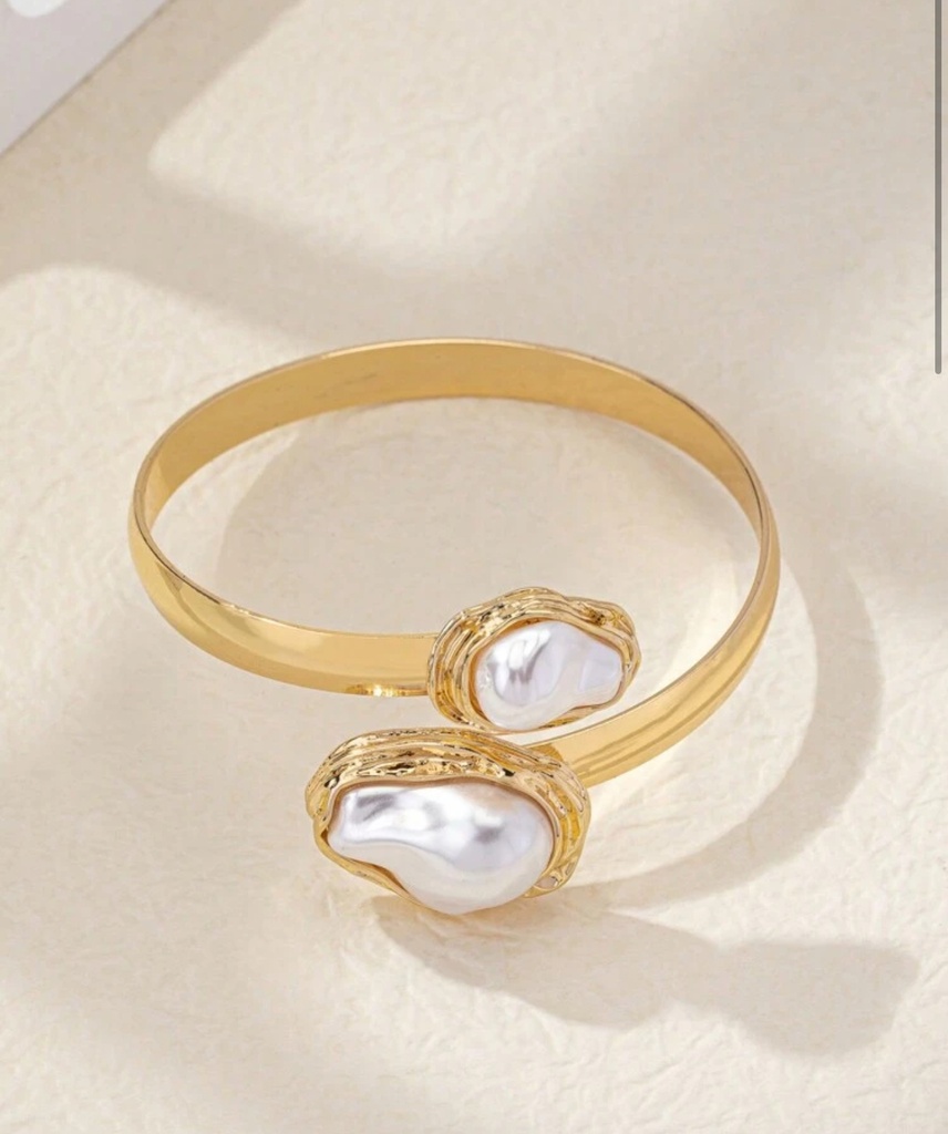 Brazalete nácar, asimétrico